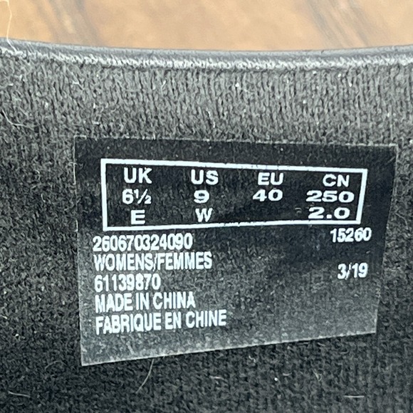 Clarks Collection Ashland Shoes Women's 9W Black Leather Comfort Slip On Loafers - Picture 8 of 16